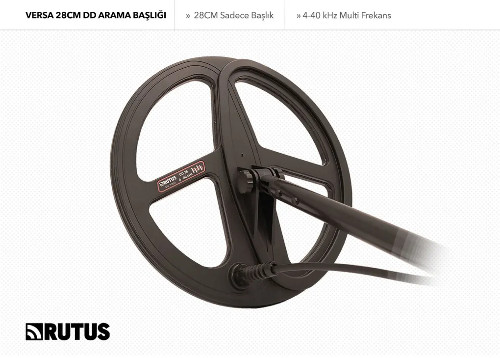 Rutus Rutus Versa 28CM DD Arama Başlığı (Sadece Başlık)