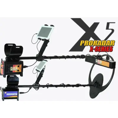 DRS Dedektör DRS Pro Radar X-5 Yeraltı Radar ve Define Dedektörü (Çoklu Mod, Sinyal İşleme, Parazit Filtreleme)