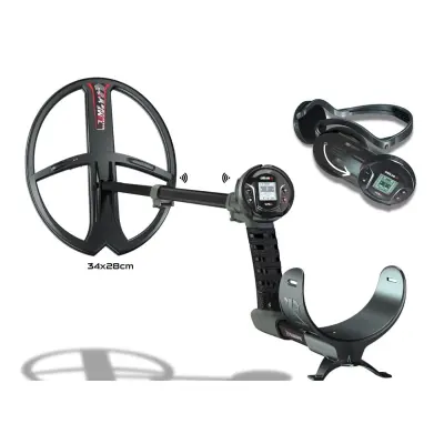 XP XP Deus 2 WS6 Master Tam Kablosuz Dedektör — WS6 Kulaklık ve 34x28 cm FMF Başlık