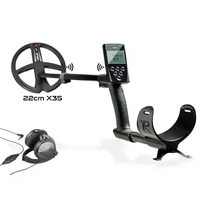 XP XP Deus Tam Kablosuz Dedektör — Ana Ünite, FX03 Kablolu Kulaklık ve 28 cm X35 Başlık