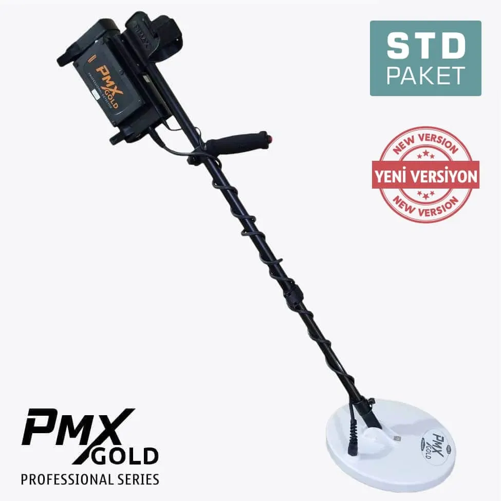 PMX Gold PMX Gold Altın ve Define Dedektörü - Standart Paket (Pulse İndüksiyon, Mono + DD Başlık, Otomatik Zemin Dengesi)
