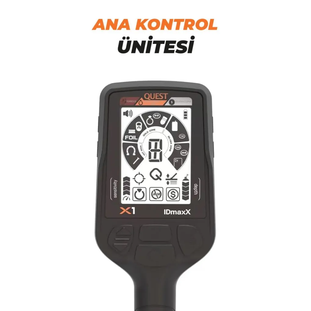 Quest Quest X1 IDmaxX Hafif Başlangıç Dedektörü (22x28 cm TurboD Başlıklı)