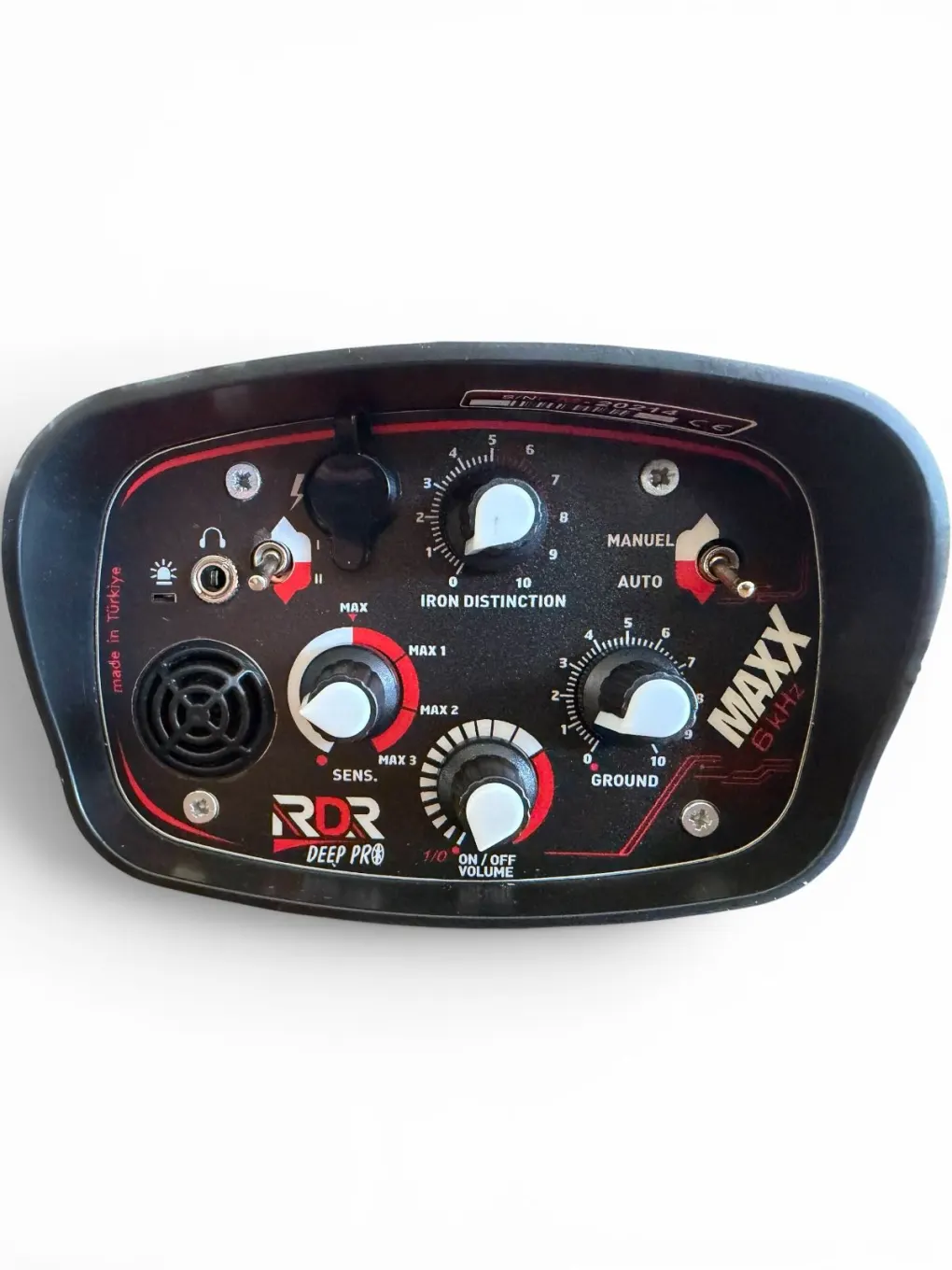 RDR RDR Deep Pro Maxx Profesyonel Derin Arama Metal Dedektörü (6 kHz, 32 cm Başlıklı, Toprak Ayarlı)