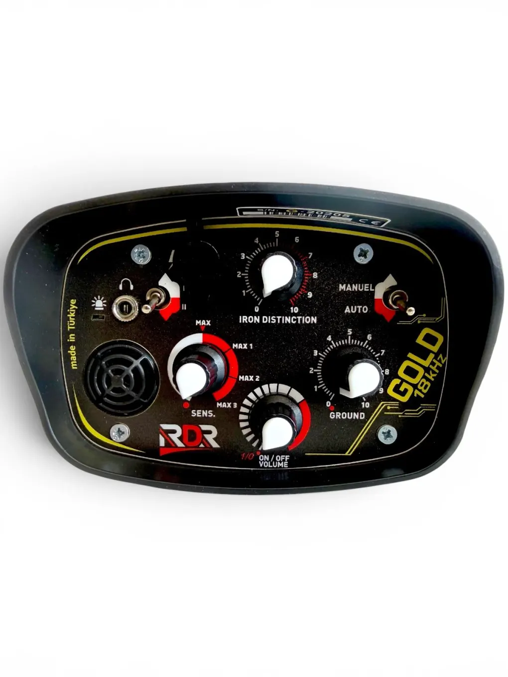 RDR RDR Gold Yüksek Frekanslı Altın Arama Metal Dedektörü (18 kHz, 27 cm Başlıklı, Küçük Hedef Duyarlılığı)