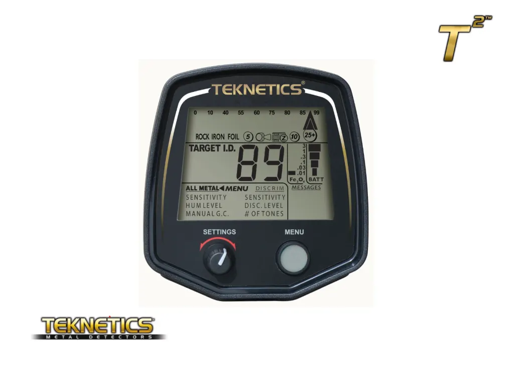 Teknetics Teknetics T2 İki Başlıklı VLF Dedektör (5" DD ve 11" DD)